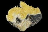 Fluorescent, Yellow Calcite Crystal Cluster - South Dakota #170701-2
